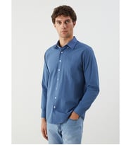 LCWAIKIKI Classic Lacivert Regular Fit Uzun Kollu Poplin Erkek Gömlek