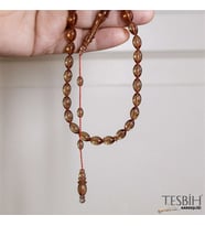 Beyzi Kesim Osmanlı Sistemli Abdullah Öner Atölyesi Sıkma Kehribar Tesbih tsb0220