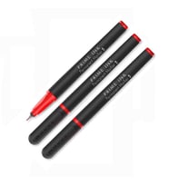 Kırmızı Asetat Kalemi Permanent S 0,4mm 3 Adet