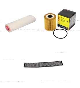 Bosch Filtre Bakım Seti BMW 3 SERİSİ E46 330 d Dizel 204 Beygir 1998-2004 Hava + Yağ f. + Polen Filtre Sardes
