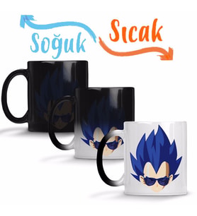 Vegeta De Oculos Sihirli Kupa Bardak Porselen