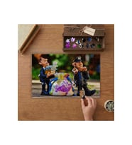 Polis - Hırsız Karikatürü Tasarımı 240 parça Ahşap Puzzle Ahşap Kutuda MP01369