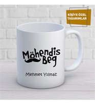 Kişiye Özel İsim Yazılabilir Möhendis Beg Kupa Bardak