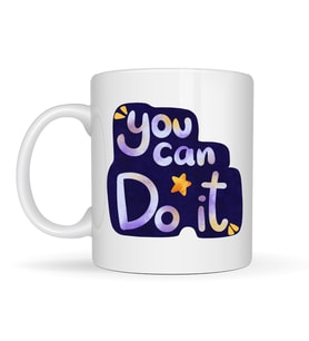 Northcity You Can Do It Motivasyon Kupası - İlham Veren Porselen Kupa & Hediye Seçeneği