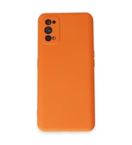 Realme 7 Pro Kılıf Nano İçi Kadife Silikon - Turuncu