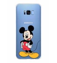 Samsung Galaxy S8 Plus Kapak Mickey Mouse Tasarımlı Şeffaf Silikon Kılıf