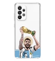 Samsung Galaxy A52 Uyumlu Lionel Messi Arjantin Tasarımlı Şeffaf Telefon Kılıfı