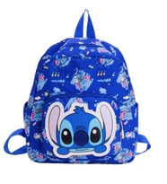 Petityu Mavi Stitch Anaokul Ve İlkokul Çantası Stitch Sırt Çantası