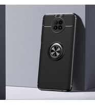 Xiaomi Redmi Note 9 5G Kılıf Yüzüklü Magnetli Ravel Case (Siyah)