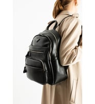 Vegan Deri Kadın Sırt Çantası 35*25 Cm Yağmur İtici Kumaş Mega Bag Günlük Kullanıma Uygun