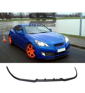 Hyundai Genesis Coupe Cupra R Uyumlu Ön Lip Mat Siyah Ön Tampon Lip