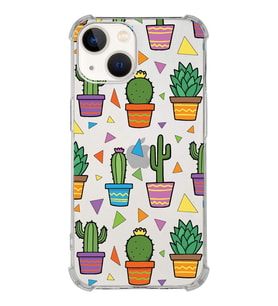 PrintiFy iPhone 13 Mini Uyumlu Water Color 4 Baskılı Şeffaf Köşe Korumalı Antişok Kılıf