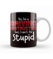 Funny Driving Instructor Learner Driver Driver´s License Car Kupa Bardak Porselen
