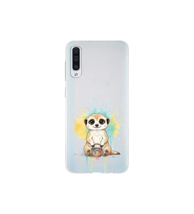 Samsung Galaxy A50 ile Uyumlu Splash Mirket Tasarımlı Şeffaf Silikon Kılıf
