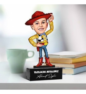 Oyuncak Kovboy Çocuk Karikatürlü Biblo