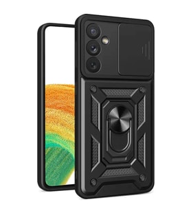 Samsung Galaxy S24 Fe Pars Lens Yüzüklü Silikon - Siyah