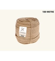 Jütburada Jüt Halat 6 mm 100 Metre Hasır Dekor Süsleme İp