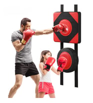 Duvara Monte Boks Torbası Sessiz Darbe Emici Boks Vuruş Yastığı MMA Kick Boks Antrenmanı