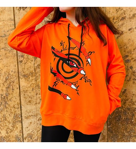Naruto Kyubi Kapüşonlu Sweatshirt