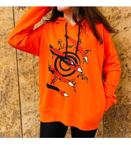 Naruto Kyubi Kapüşonlu Sweatshirt