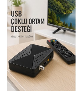 Dijital Uydu Receiver 1080P HDMI Çıkışlı Kanal Güncellemeli