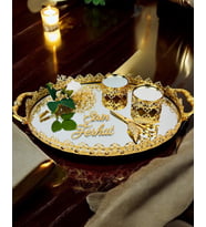 Togetherness Oval Söz Nişan Tepsisi (Gold)