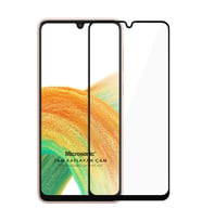 Microsonic Samsung Galaxy A33 5G Tam Kaplayan Temperli Cam Ekran Koruyucu Siyah