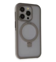 Iphone 15 Zorda Airbag Magsafe Standlı Kapak - Titan Gri