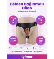 16 Cm Çift Katmanlı Titreşimli Strapon Penis (Ayarlanabilir Kemer Dahil) – iyimor