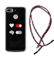 General Mobile GM8 Go GM9 GM20 Pro Plus Kılıf Boyun Asklı Rasta Silikon Love Brain 1722