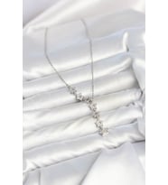 Yıldız Model Gümüş Renk Zirkon Taşlı Kadın Kolye - EBJ260725W44308
