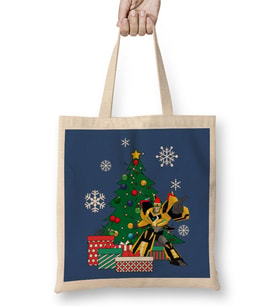 Bumbleebee Transfromers Around The Christmas Tree Bez Çanta Uzun Saplı