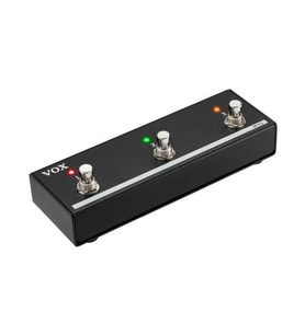 Vox 607 VFS-3 Foot Switch (Aksesuar - Üçlü Ayak Pedalı)  Metal Dayanıklı Gövde, LED Göstergeli 3 Buton, Kanal ve Efekt Değişimi İçin İdeal  Uyum: Vox AC, Cambridge ve VX Serisi Amfiler