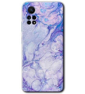 Redmi Note 12 Pro 4G Kılıf HD Desen Baskılı Kılıf - Spots Lilac