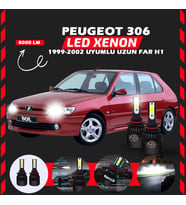 Peugeot 306 1999-2002 Uzun Far Uyumlu Şimşek Etkili Led Xenon Light Series H1