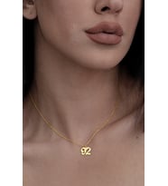 Kişiye Özel 925 Ayar Gümüş Numara/Sayı Kolye