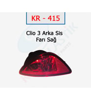 Clio 3 Hb Arka Reflektör Sağ Arka Sis