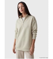 LCW EVERYDAY Gri Dik Yaka Kadın Sweatshirt