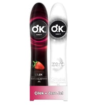 Okey Çilek Kayganlaştırıcı Jel Su Bazlı 100 ml+ Okey Zero Kayganlaştırıcı Jel Su Bazlı 100 ml