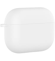 AirPods Pro 3 Uyumlu Silikon Kılıf – Darbe ve Çizilme Koruyucu, Soft Touch Silikon, Kablosuz Şarj Destekli, Taşıma İpi Slotlu (Beyaz)