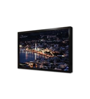 Yunanistan Gece Çerçeveli Mdf Tablo