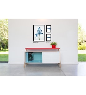 Çerçeveli Doku Efektli Tablo Seti 75x70 cm