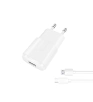 2A Type-C Şarj Seti 10W Adaptör ve Type-C Şarj Kablosu Android Telefon Şarj Aleti (Beyaz)