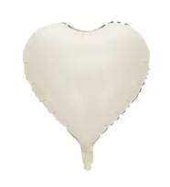 Retro Krem Renk Kalp Folyo Balon