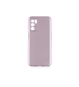 Oppo A16 Uyumlu Kılıf Zore Premier Silikon Kapak (Rose Gold Altın)