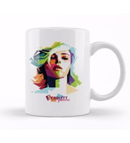 Geometric Celebrity Scarlett Johansson Tasse Kupa Bardak Porselen