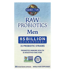 Garden of Life RAW Probiotics Men 85 Billion CFU 90 Vegetarian Capsules.