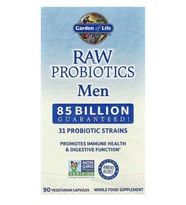 Garden of Life RAW Probiotics Men 85 Billion CFU 90 Vegetarian Capsules.