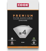 Cook Premium Filtre Kahve Kağıdı (Ebat 4) 80 Adet