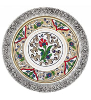 Kütahya Porselen El Dekoru 17 cm Duvar Tabağı